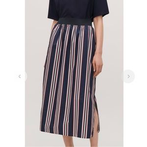 COS wide-elastic cotton skirt